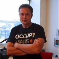 T-shirt Men's Unisex Elon Musk Space X Spacex Starship Occupy Mars
