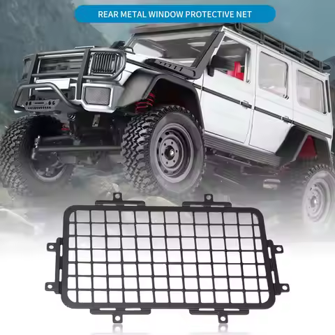 For MN D90 D99S MN99S 1/12 RC Car Upgrade Parts Rear Side Metal Stereoscopic Window Mesh Protective 