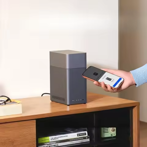 Daily Practical Supplies 2-Bay Desktop NAS Network Storage 64TB Capacity Diskless Remote Access AI P