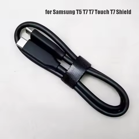 50cm Type C Data Cable USB3.1 3.2 Gen2 10Gbps Cable Cord for T5 T7 T7 Touch /Shield Mobile Solid Sta