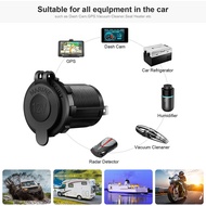 [Local Delivery] 12V Motor Charger Adapter Car Chargers Waterproof Power Outlet Socket Car Accessories