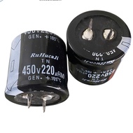 3 pieces Capacitor 450V 220uf power capacitor 220uf 450V size 30x30mm