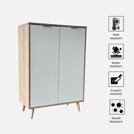 VHIVE Bremen 80cm Storage Cabinet - 2 Doors Oak Walnut Sideboard Shoe Storage Rack