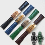 Watch Bracelet Replace For Rolex DAYTONA SUBMARINER GMT Yacht-Master Folding Buckle Leather Strap Watch Accessories Watch Band