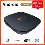 Kotak Tv Mini V88 Hd 4k Ultra Hdr10+ Tv Kotak Tv Pintar Android Allwinner H3 Quad Core 4g Wifi Set T