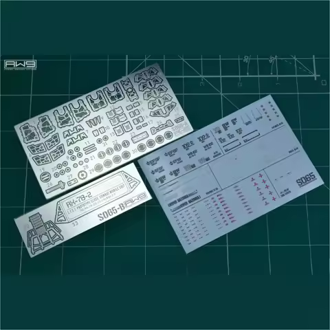 MADWORKS S65 Metal Etching Parts with Decal for RG RX-78-2 Ver2.0 Model Making Details Upgrade Acces