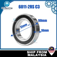 Malaysia Deep Groove Ball Bearing 6011 6012 6013 6014 6015 6016 6017 6018 6019 6020 Rubber Seals Bea