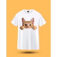 Cat T-Shirt Cute Cat T-Shirt Cat Enthusiast T-Shirt Popular versatile T-shirts