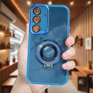 Magsafe Silicone Case Samsung Galaxy S25 S25 Ultra S25 Plus Wireless Charger Standing Holder