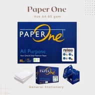 Paper One HVS A4 80gr Paperone A4 80gr All HVS Paper/ PURPOSE 1 Ream/