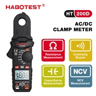 HABOTEST HT200D AC/DC Clamp Meter Detector NCV Measurement Dual-color Backlight Data Hold Current Vo