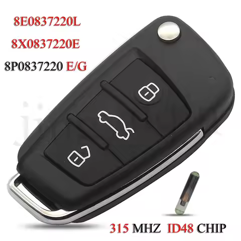jingyuqin 8X0837220E 8P0837220E/220G 8E0837220L Remote Smart Car Key For Audi A1 Q3 A3 A6 A8 S4 S6 T