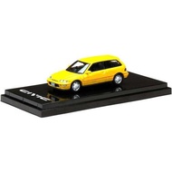 Hobby Japan 1/64 Honda Civic EF9 SiR II Yellow