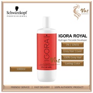 Schwarzkopf Igora Royal 3% 10VOL / 6% 20VOL / 9% 30 VOL / 12% 40VOL Hair Dye Color Developer Peroxid