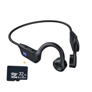 【Popular choice】 Air Conduction Headphones Bluetooth 5.2 Wireless Earphones Waterproof Mp3 Player Sports Headset Mic For Workouts Running Driving