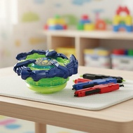 Bey X Phoenix Wing 9-80 Xtreme LED Launcher Grip Toy Set for Bay Burst