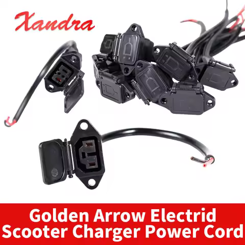 20/80cm Golden Arrow Electric Scooter Charger Power Cord Output Plug Connector Special Round Three-P