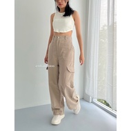 ASOKA Jason Cargo 2185 - Highwaist Baggy Pants - Linen Cargo Pants