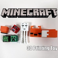 3D Printing Toy Creeper Ghast Fox Minecraft Toys Keyboard Decompression Toy movable joints Decoratio