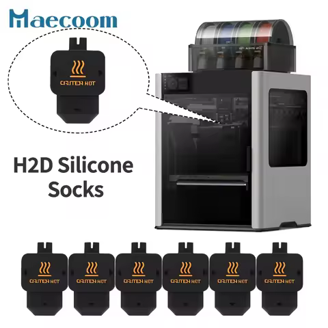 Original Bambulab Silicone Socks 4/8/12pcs Original Bambu Lab Silicone Socks for H2D Hotend Spare Pa