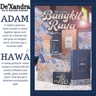 De'Xandra Perfume Raya- Adam Hawa  Vanilla Honeydew Longlasting Bestseller