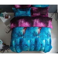 Nikom ( STITCH Design ) 5in1 High Quality Fitted Bedsheet With Comforter Set