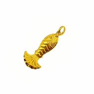 916 Gold Fish Pendant