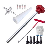 Quick Change Tire Valve Tool Kit Valve Stem Tire Valve Stem for TR413 Valve Replacement and Installa
