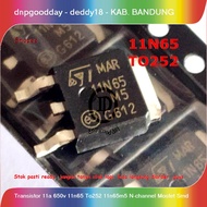 Transistor 11a 650v 11n65 T0252 11n65m5 N-channel Mosfet