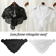 [GOGJIG5] Spanish Traditional Triangle Lace Mantilla Women Head Covering  Church  Veil UOO