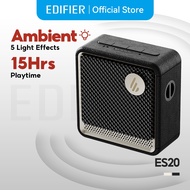 Edifier ES20 ลำโพงบลูทูธพกพา 6W (RMS), V5.4, ไมโครโฟนในตัว, จับคู่สเตอริโอ, เชื่อมต่ออุปกรณ์สองเครื่