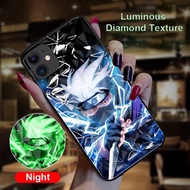 Naruto Kakashi Luminous Case For iPhone 11 11 Pro Max iPhone X XS iPhone 7 Plus 8 Plus 6 6s 6 Plus 6s Plus Anime Fashion Anti Crack Bling Hard Casing