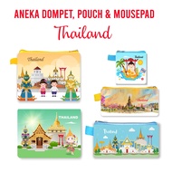 GANTUNGAN Thailand Tailan Bangkok Souvenir Wallet Pouch Mouse Pad Pin Magnet Keychain Landmark Souve