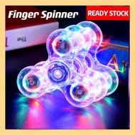 Crystal LED Light Fidget Spinner  Finger Spinner Fidget Toys Light Spinner Autism Toys Spinner Murah