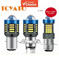 LED Motorcycle Headlight P15D BA20D H6 - H4 Lens Signal Lamp, Hi-Lo Beam Fog Light, 12V/24V, 6000K