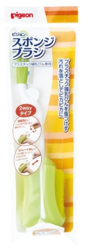 Pigeon 雙用海綿奶瓶刷 Plus