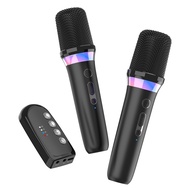 Wireless Microphone Karaoke Companion Dynamic Bluetooth 5.3 Mixer System RGB Colorful Light 3.5mm AU