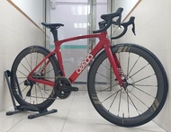 包碳輪組+碳把手！全新日本🇯🇵CEEPO NEW STINGER 碳纖車架珠光紅CARBON DISC FRAMESET WITH CARBON WHEELS + HANDLEBAR