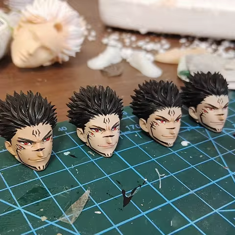 New 1/12 Fushiguro Toji Sukuna Gojo Anime Male Delicate Painted Head Sculpt Model Toys Customzation