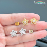 ORIN ET50 luxury one-stone star and bud earrings