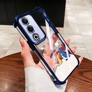 VRQR Cover for Oppo A3 Pro A3X A3 5G 4G A18 A38 A58X A58 A78 A60 4G 5G Casing Fox Prince Transparent