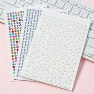 3D Embossed Jewel Stickers Deco Gemstone Diamond Beads Pearl Crystal DIY Decoration