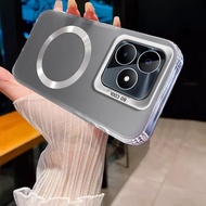 Casing for Realme C53 REALME C51 REALME C60 Magnetic Wireless Color Silver New Design Phone Case SJS