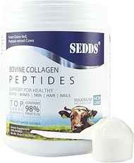 SEDDS Bovine Collagen Peptides,100% Hydrolyzed Grass-Fed Non-GMO Protein Powder, Gym Fitness Beauty and Health Product,Made with Kosher and Halal Certified Ingredient