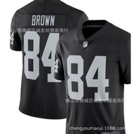 Same-day delivery NFL Rugby Jersey Raiders 84 Black Raiders brown jersey