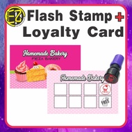 Loyalty Card / Warranty Card / Redemption Card Printing (2 Side Printing) + Flash stamp