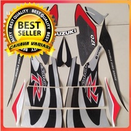 SUZUKI Striping satria 120r 2-stroke box lumba 2001 2002 best grey body list sticker