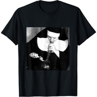 Funny Nun smoking t-shirt a bong, funny t-shirt nuns smoking T-Shirt