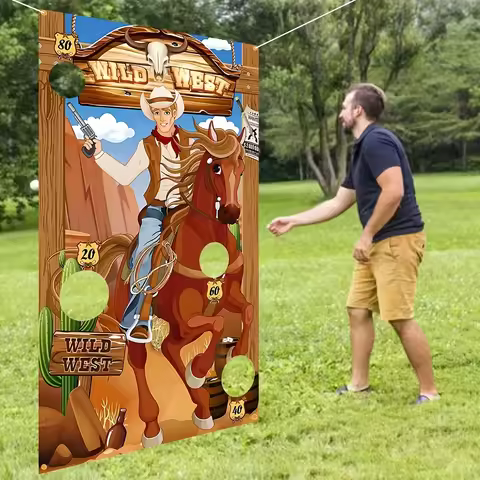 Western cowboy and horse-themed party games - Fun board games for birthdays, fiancee parties and fes