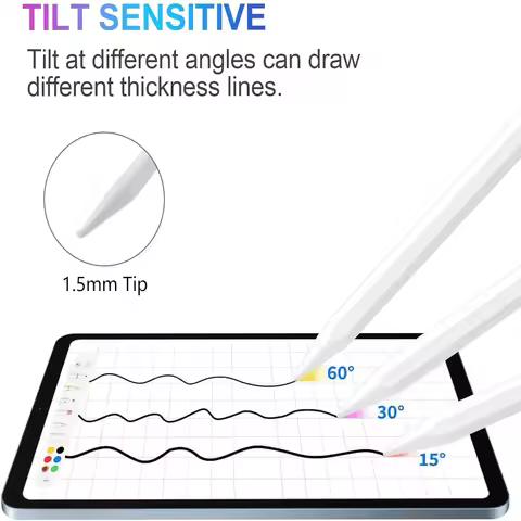 Stylus Pen for iPad Pencil 11th A16 Generation, Apple Pencil Palm Rejection & Tilt Sensitivity, Comp